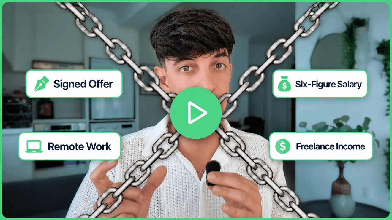 Free training: signed offer, six-figure salary, remote work, freelance income
