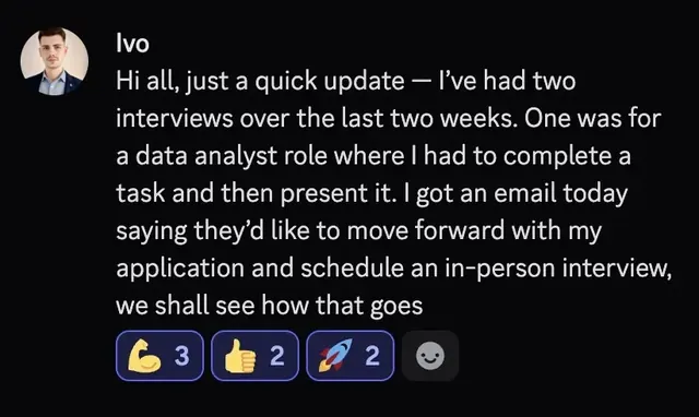 Ivo moving to an in-person interview
