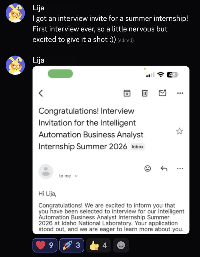 Lija invited to interview at Idaho National Laboratory