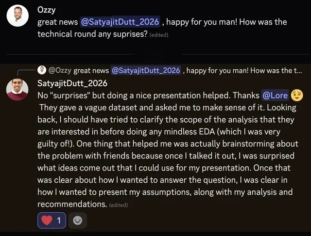 Satyajit on how he prepared his case study presentation